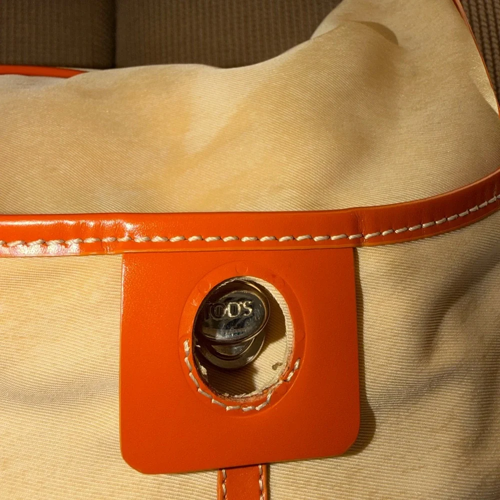 Tod's Cream & Tan Hobo Bag-OFFER 25%OFF